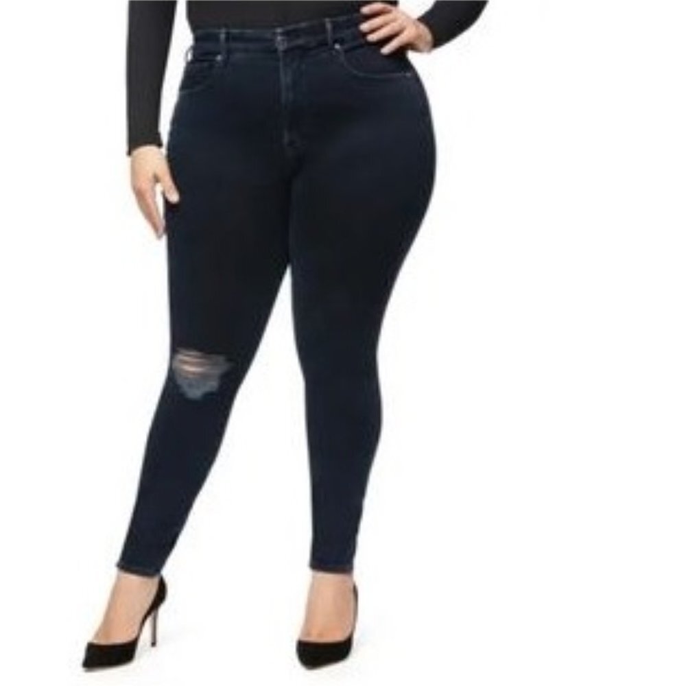 Good American Good Legs High Waist Ankle Skinny Jeans Plus Size